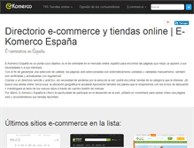 Tablet Screenshot of e-komerco.es